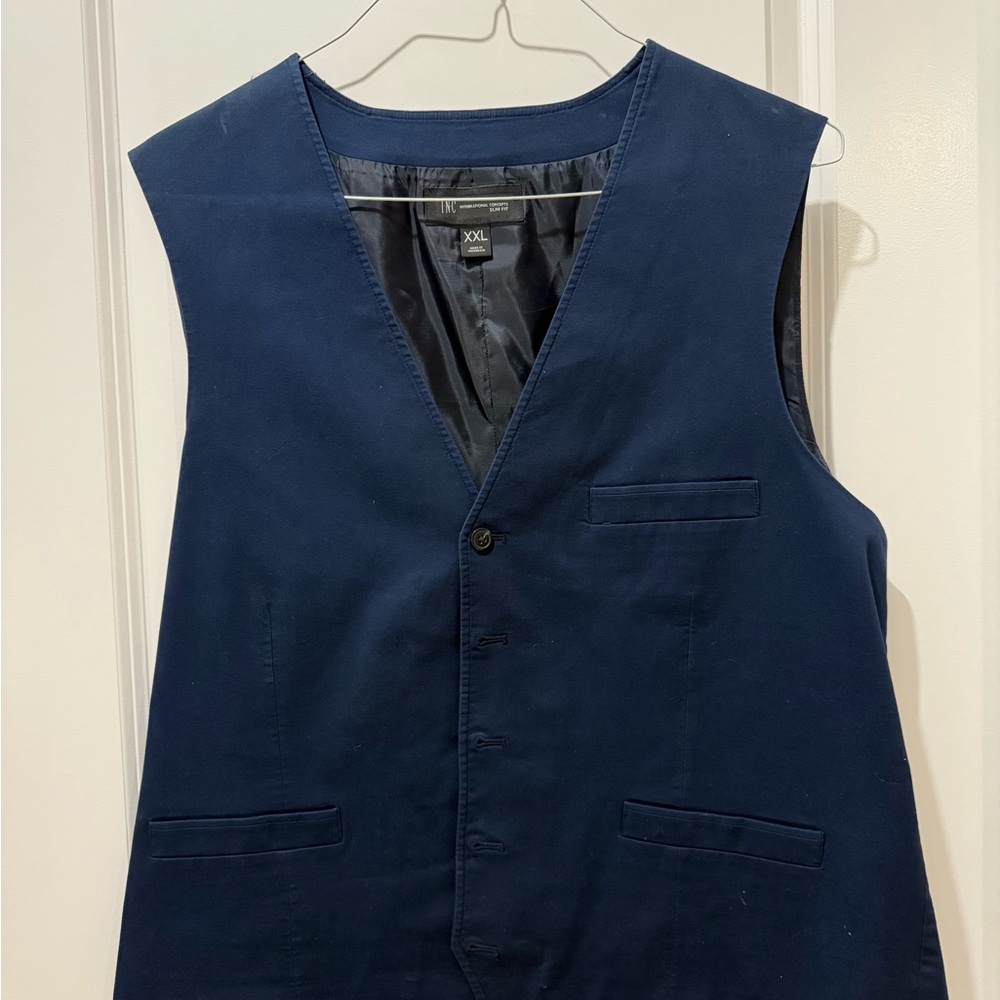 Navy Blue Men's Vest
